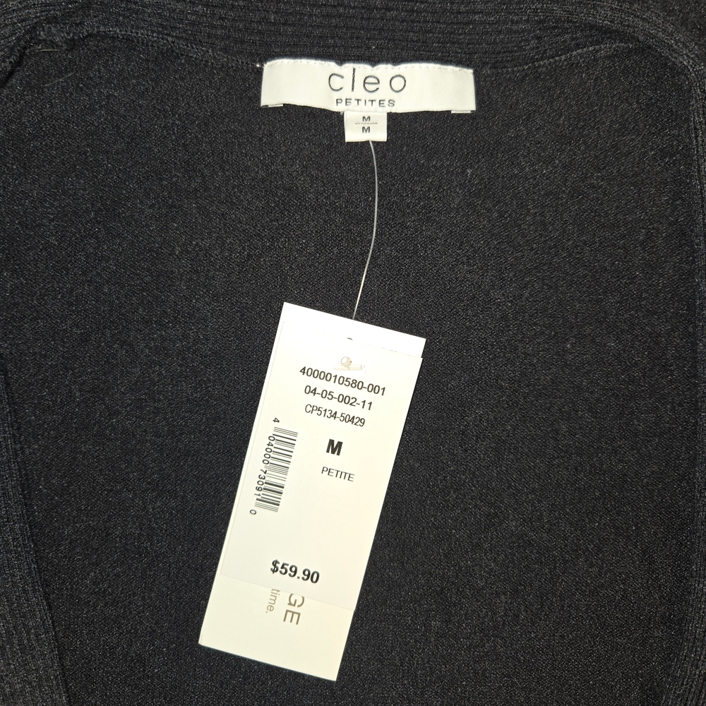 Cleo Black Ruffle Cardigan Size Medium - Picture 5 of 8